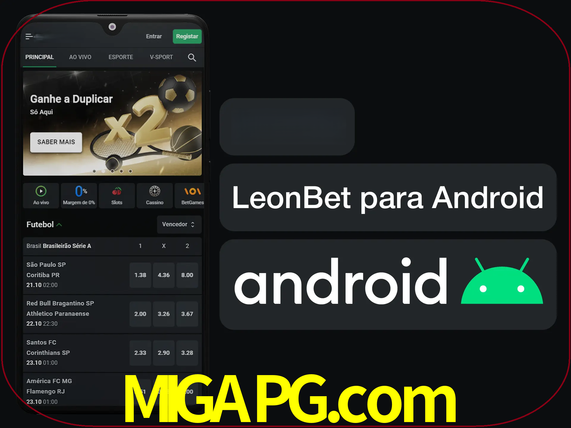 Adquira sua versão poket de LeonBet.