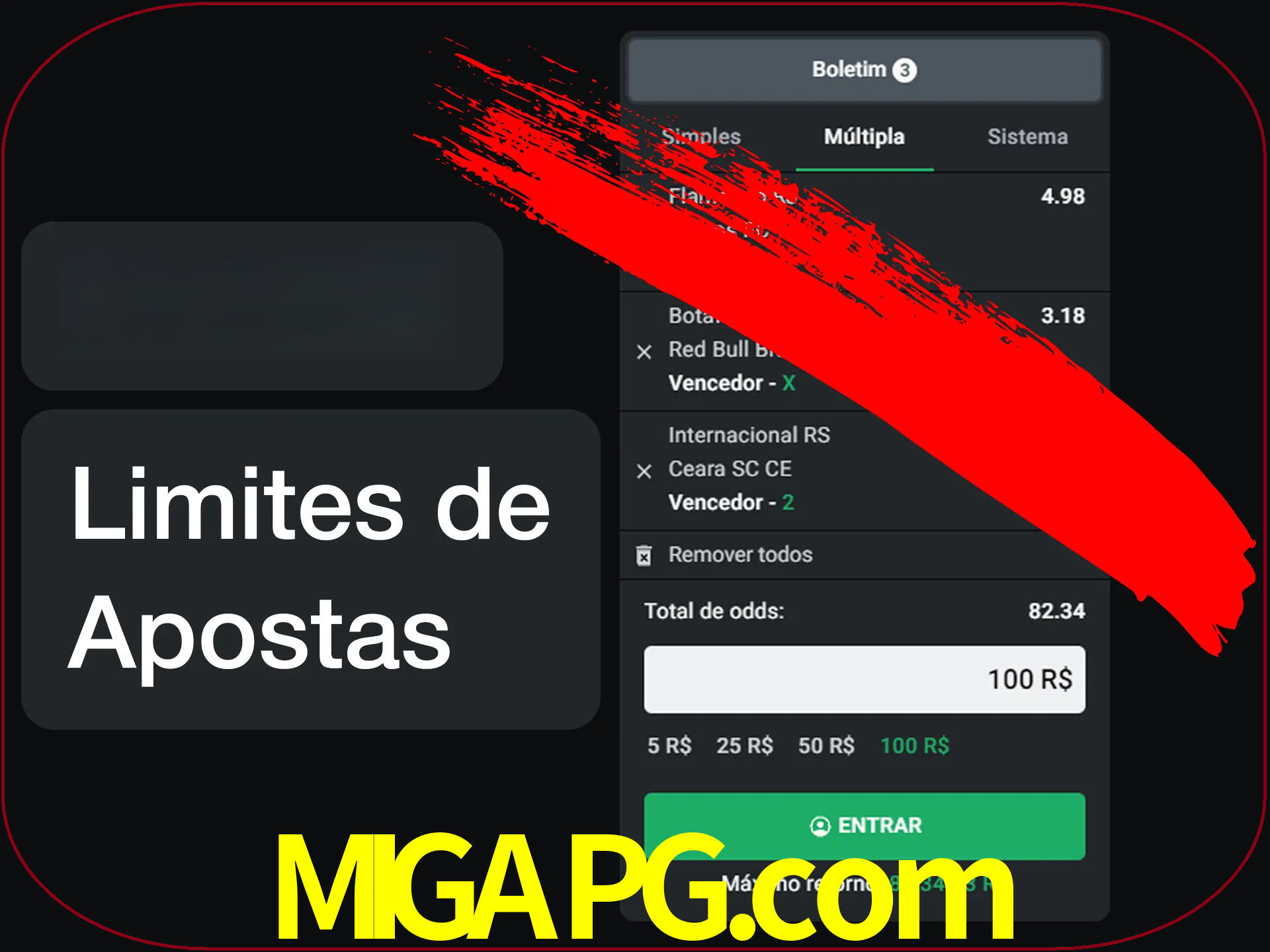 Não faça apostas loucas.